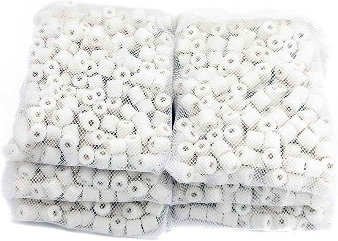 ALEGI Aquarium Premier Bulk Bio Ceramic Rings Filter Media