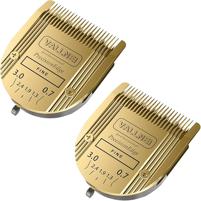 5-in-1 Replacement Clipper Blade, Detachable & Adjustable Dog Grooming Blade Compatible with Wahl Arco, Bravura, Chromado, Creativa, Figura, Motion & SuperGroom (Gold 2 Pack)