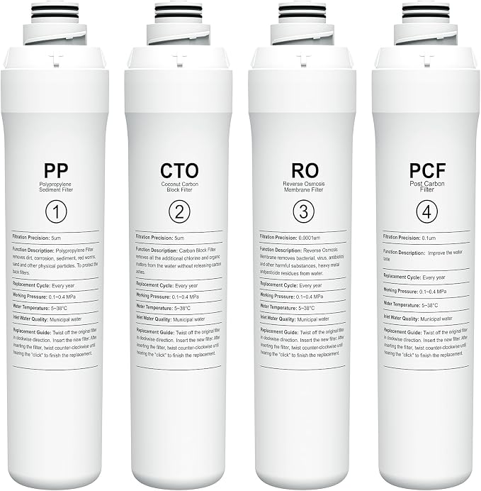4-Pack Replacement Filter Set Compatible