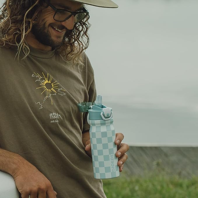 BJPKPK 25 oz Insulated Water Bottle, Stainless Steel Flask | Leak Proof Locking