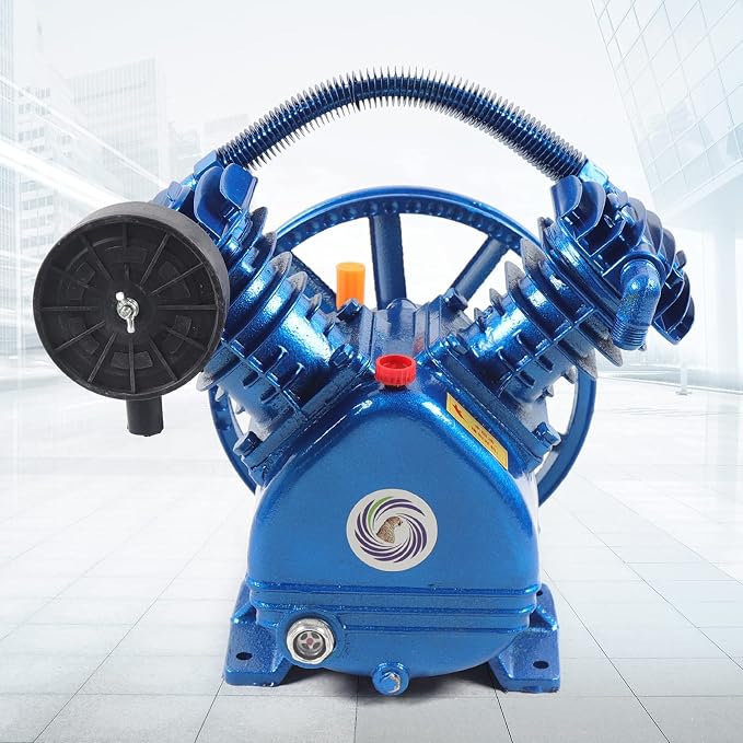 Air Compressor Pump Head 3Hp 175PSI 2-Cylinder Air Compressor Pump Pneumatic