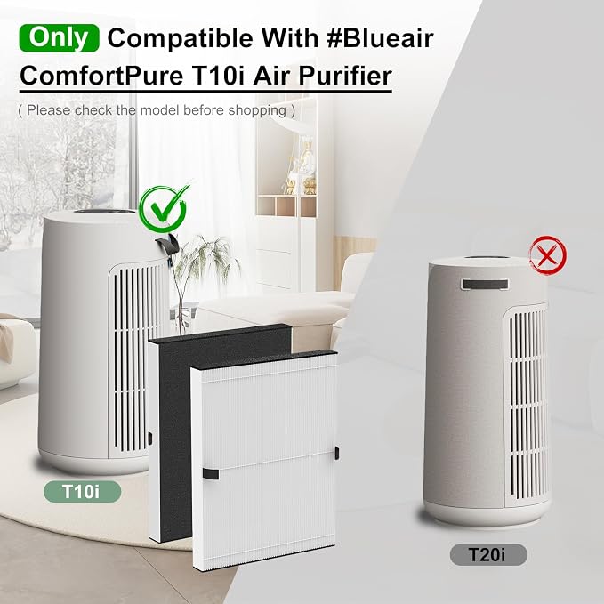 T10i Replacement Filter for ComfortPure 3-in-1 Air Purifier, H13 HEPA and