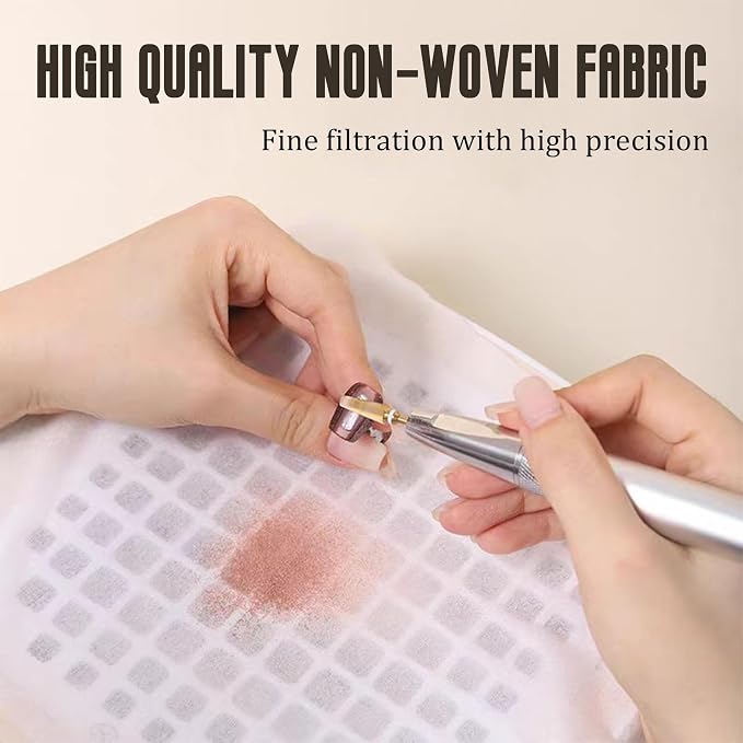 200 Sheets Nail Dust Collector Filter Paper Disposable Nail Dust Filters