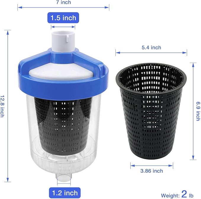 ATRACYPART Inline Pool Leaf Canister Compatible