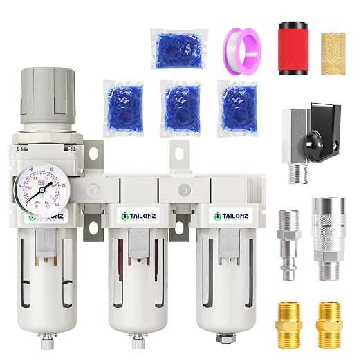 TAILONZ PNEUMATIC 0-150PSI 1/2 Inch NPT Grade 3 Stage Air Drying System