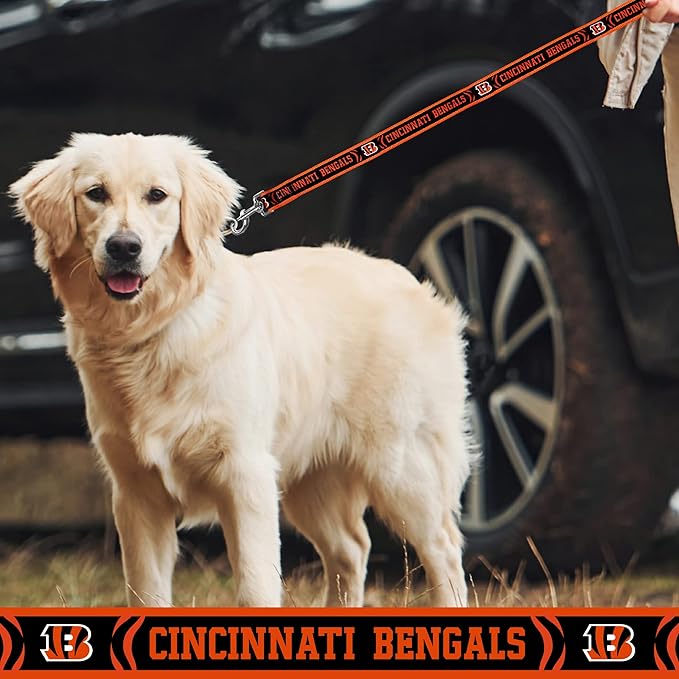 NFL Bengals Dog & Cat Collar - Shiny & Colorful Football Team Collar Licensed by The NFL