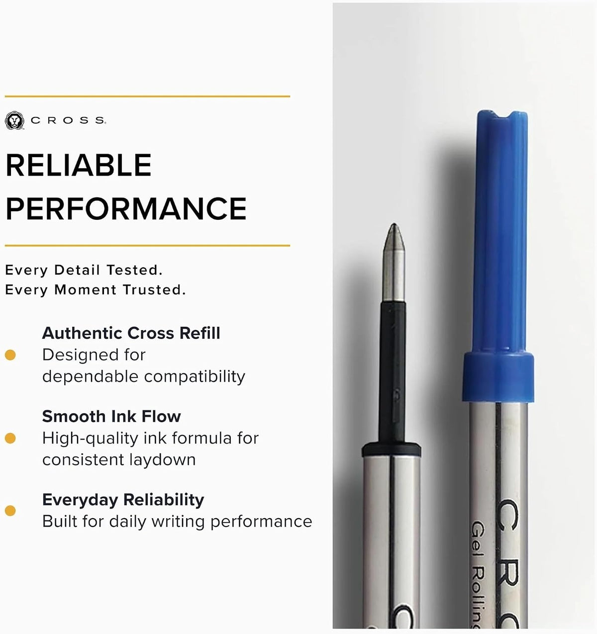 Cross Rollerball Refills for Selectip Rollerball Pens 6ct/pk (New Version)