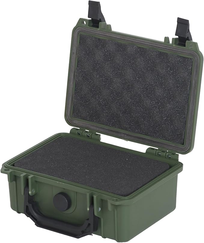 MEIJIA IP67 waterproof hard compact case, Customizable Fit Foam, 8.12”x6.56”x