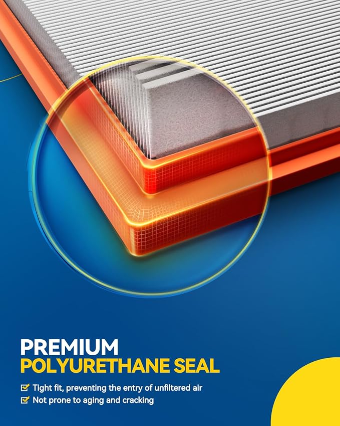 PHILTOP Engine Air Filter, CA12967 2PCS Compatible