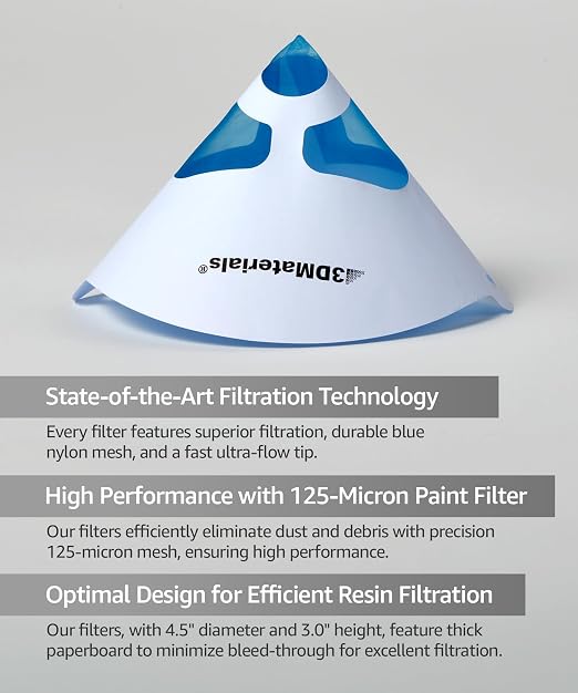 SuperFilter 300 pcs, Disposable Filter, 3D Printer Resin and Paint Strainer
