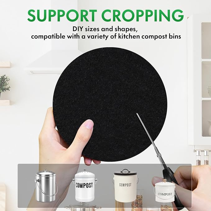 ENLOY 7.25 Inch Charcoal Filters