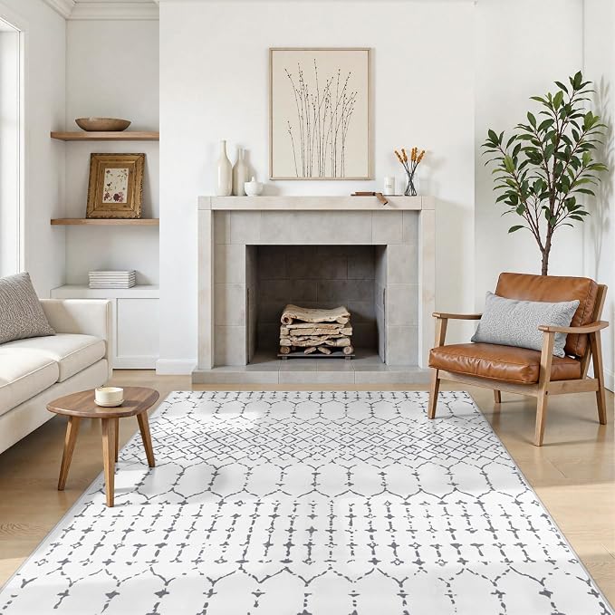 Lahome Moroccan 9x12 Washable Area Rug