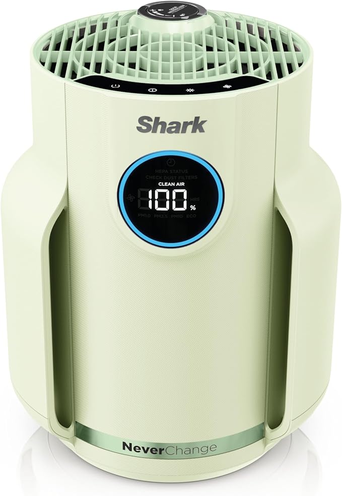 Shark Air Purifier for Home, NeverChange Compact Pro, for Bedroom, Home Office