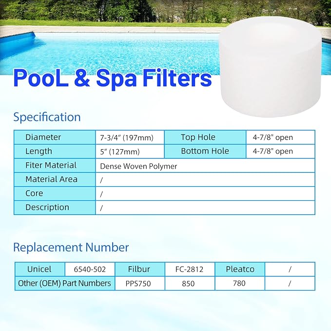 HANXER® Sundance 6540-502 Hot Tub Filter Cartridge Replaces