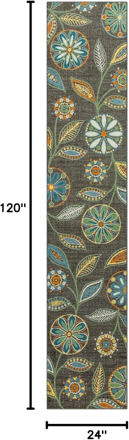 Maples Rugs Reggie Floral Runner Rug