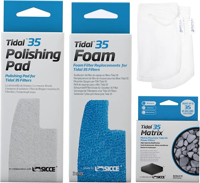 Tidal 35 Filter Maintenance and Replacement Filter Media Kit, Including