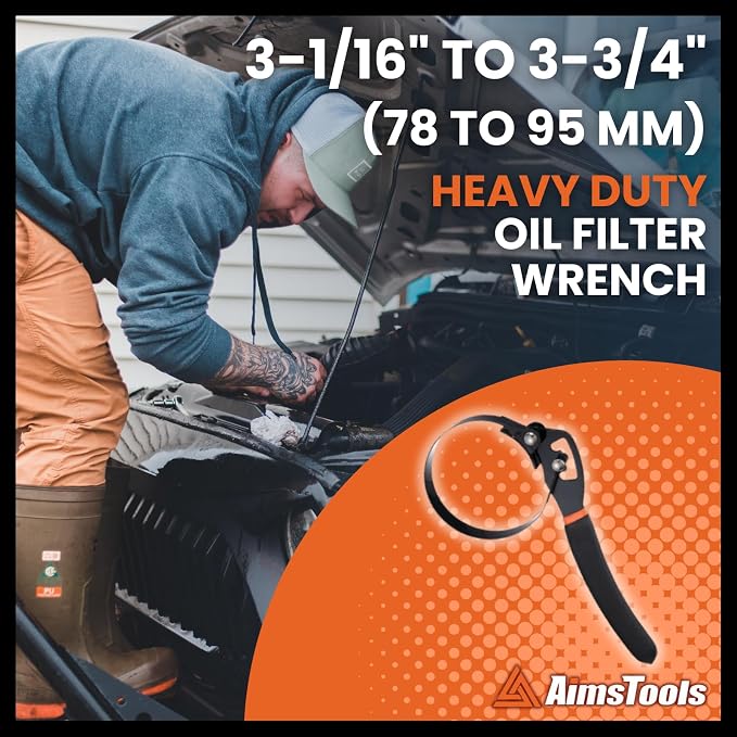 Oil Filter Wrench Tool with Three-Position Design