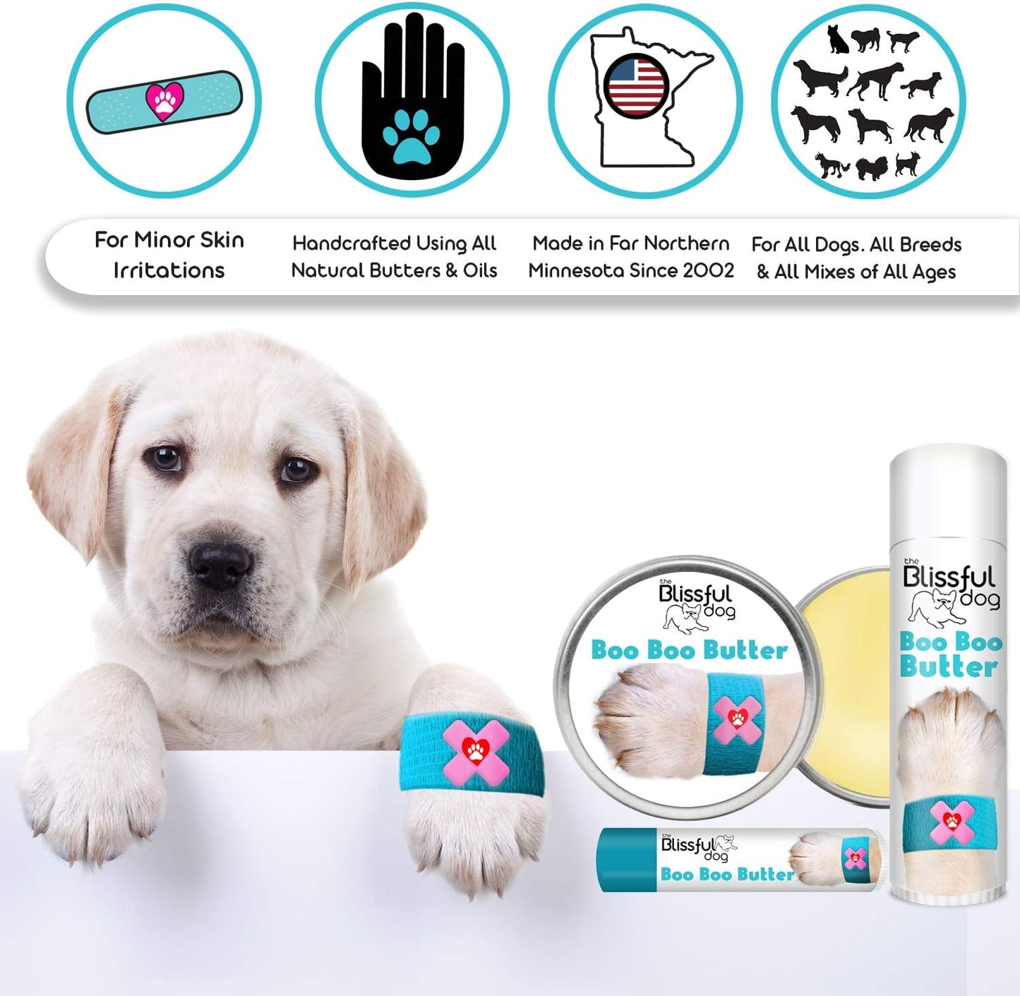 The Blissful Dog Mixed Breed Boo Butter, 1 oz