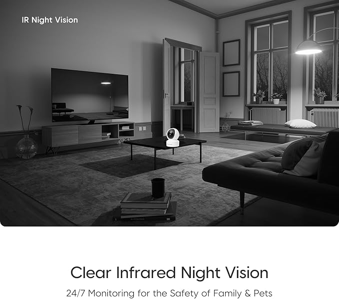 VSTARCAM 3MP Pet Camera Indoor with Phone App, 360° Indoor Security Camera with Color Night Vision, Motion Detection & 2-Way Audio, 24/7 SD & Cloud Storage 02