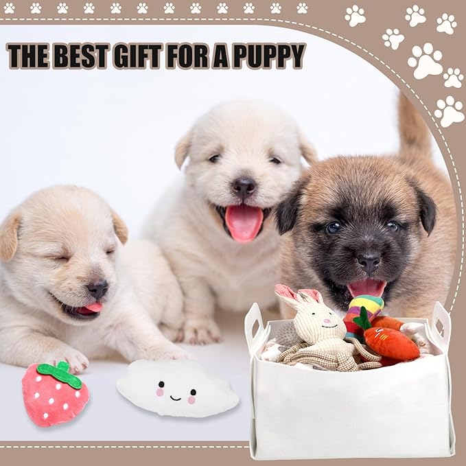 Abbylike 50 Pcs Puppy Supplies Starter Kit for Small Dogs Puppy Essentials Includes Leash, Bowls, Teeth Brushes, Water Bottle, and More Accessories for Dogs Christmas Welcome Gift (White)