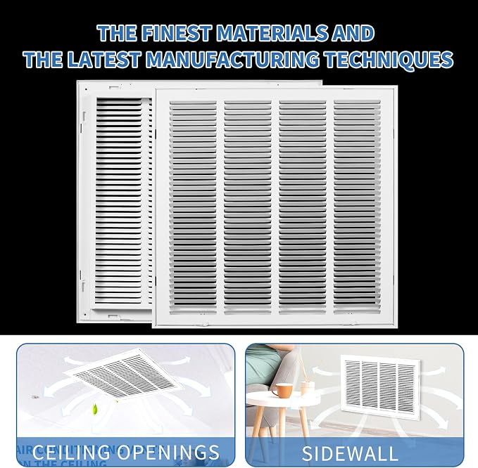 24x24 Return Air Grille, Return Air Vent Cover
