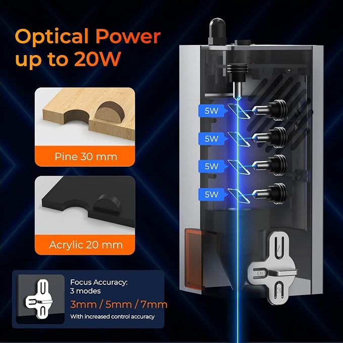 JL9 20W Laser Engraver and Cutter