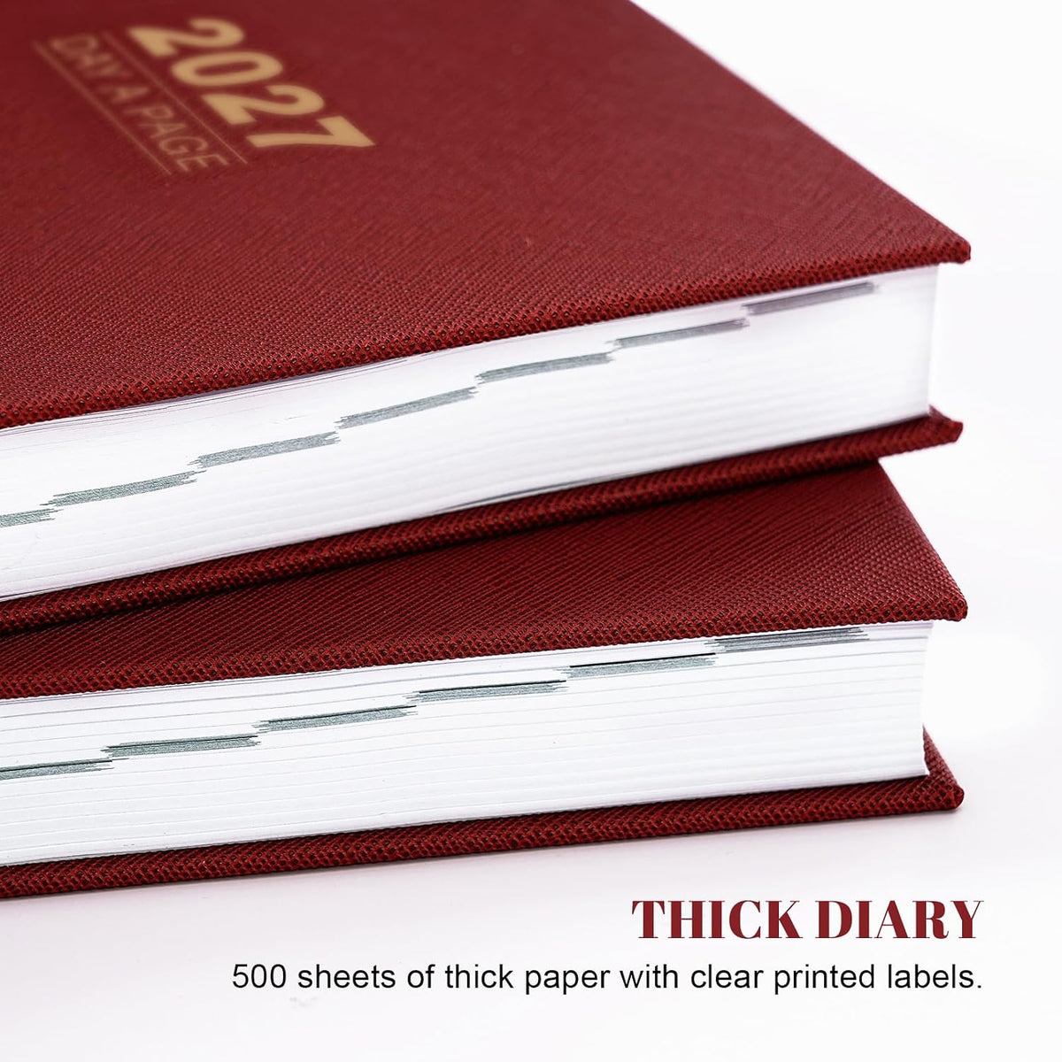 2027 Diary - Diary Full Page Per Day, Daily Planner 2027