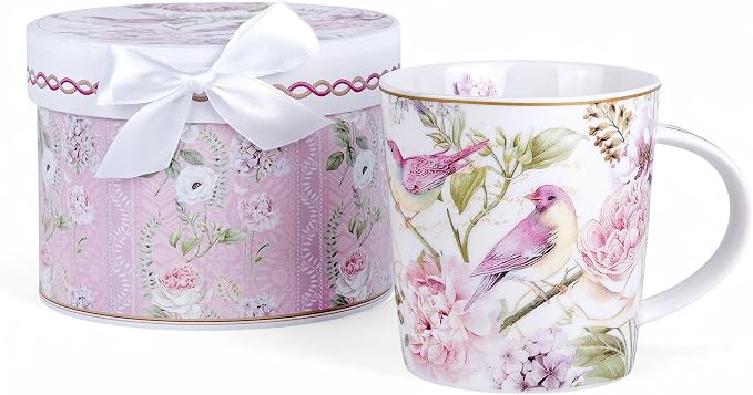 STP GOODS Porcelain Tea/Coffee Cup in Gift Box Fine Porcelain Coffee Cup Tea