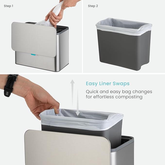 Home Zone Living Kitchen Compost Bin