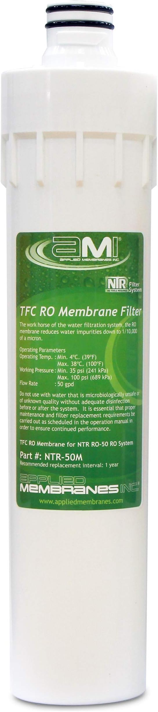 RO Membrane for Applied Membranes NTR RO System | NTR-50M Replacement Membrane