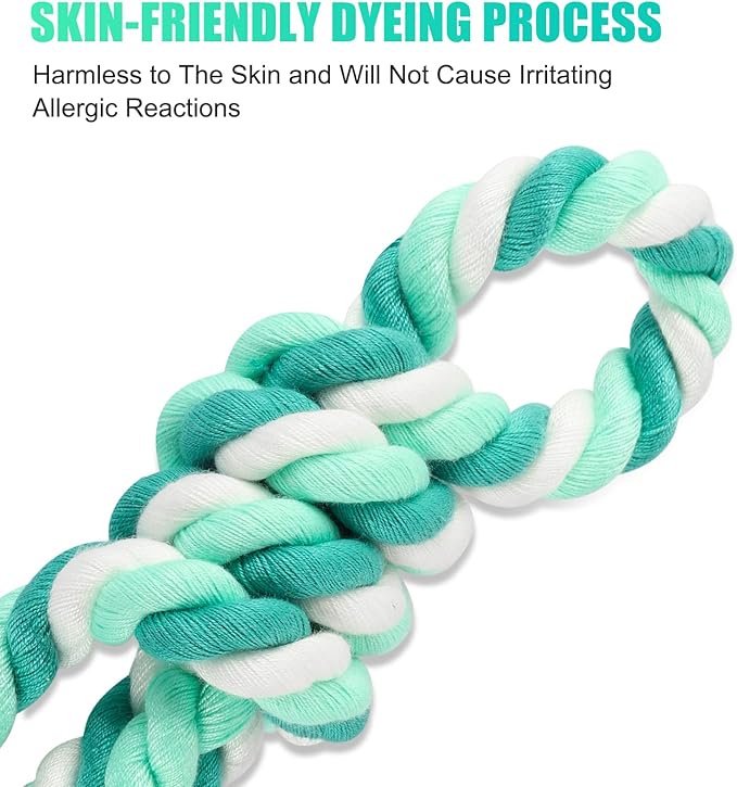 Dog Leash 6 FT Handmade Braided Cotton Rope Leashes for Small Medium and Large Dogs, New Golden Heavy Duty Metal Clasp, Moss Green