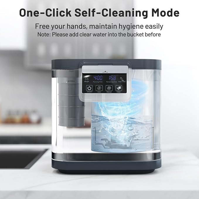 COSTWAY 4L Electric Composter for Kitchen, Smart Waste Dispenser Countertop