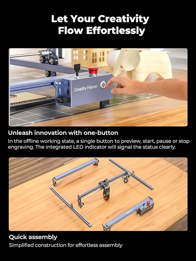 Creality 72000mW Output Power Laser Engraver, Falcon Pro 10W