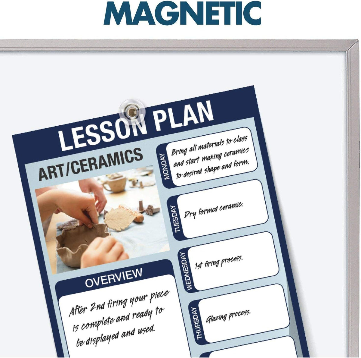 Quartet Magnetic Dry Erase White Board, 120"W x 48"H Whiteboard, Porcelain Surface Will Not Stain or Ghost, Silver Aluminum Frame (PPA410)