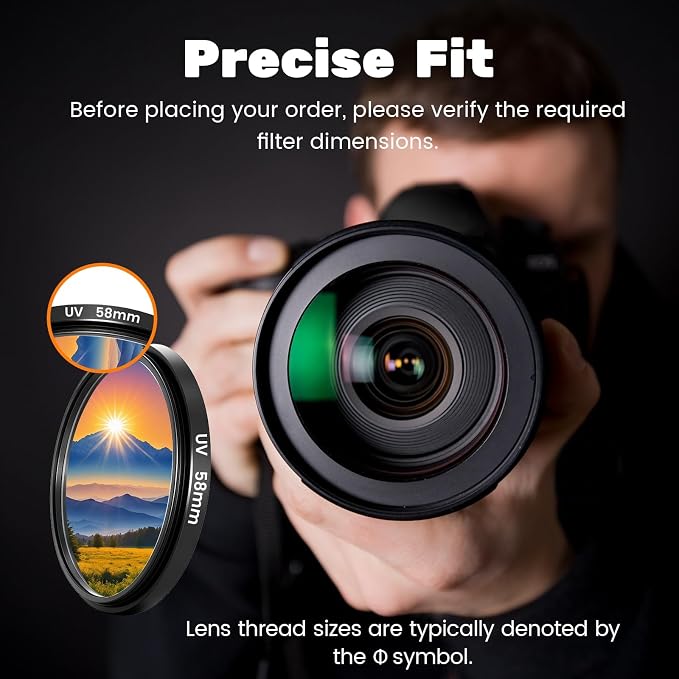 52mm UV+CPL+FLD Lens Filter Kit