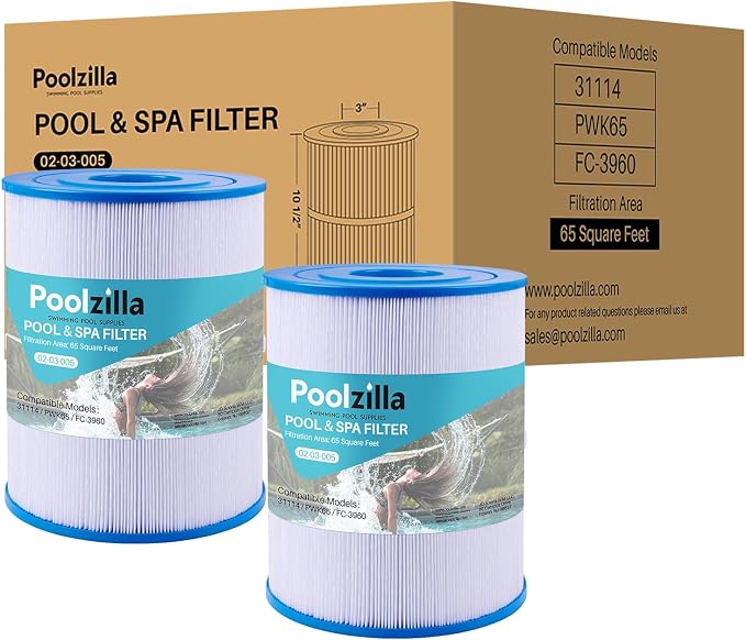 Poolzilla 2-Pack Spa Filter Cartridge Replacement
