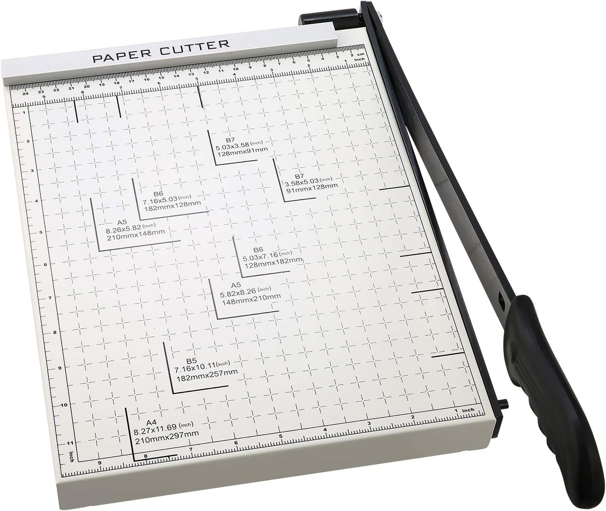 Paper Trimmer A4 Cutting Capacity 12 Sheets Paper Trimmer for Office School Creative Paper Hobbies White
