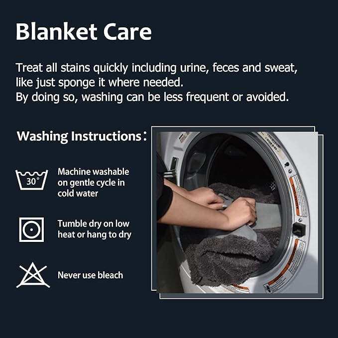 Waterproof Dog Blanket,Pet Pee Proof Couch Cover for Bed Sofa Car Seat,Reversible Furniture Protector Sherpa Throws Cushion Mat for Small Medium Large Dogs Puppy Cat 60"x50"
