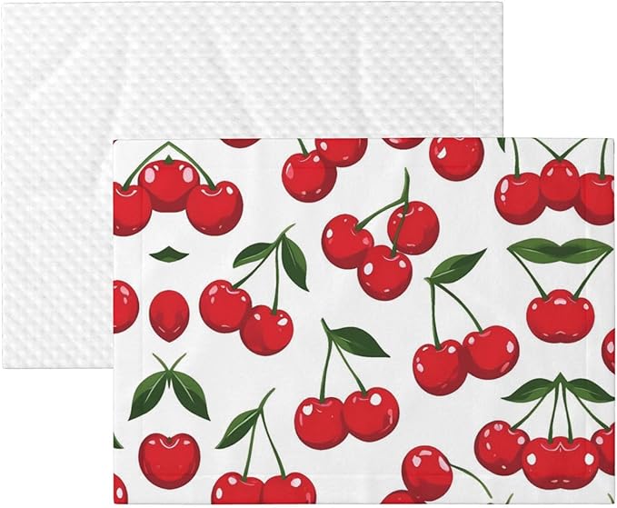 Cherry Print Soft Plush Pet Blanket, Washable Dog Blanket, Cat Fleece Throw, Puppy Bed Crate Mat & Sofa Couch Protector - Large