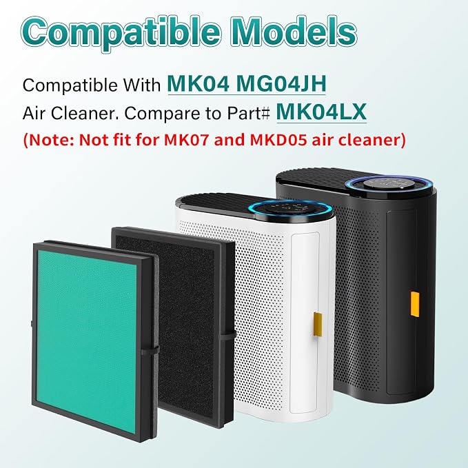 2 Pack MK04 Air Filter Replacement