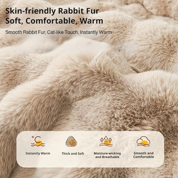 Waterproof Throw Blanket For Dogs & Indoor Cats,Dog Pad Washable Removable Couch Cover,Plush Long Fur Mat with Non Slip Silicone Base,Furniture Protector Gift for New Pet Parents,29.5"x29.5" (light)