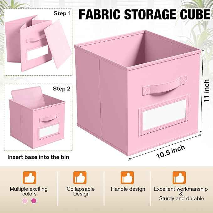 10 Pcs Fabric Storage Cubes