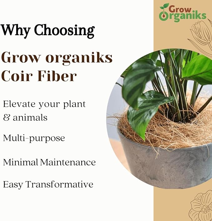 Coconut Fibre Animal Bedding, Bird Nesting Material (200 GMS), Chicken Nesting Pads, Hamster Bedding, Coco Husk for Plants, Eco Earth Coconut Fiber Substrate, Bird Nest for Cage