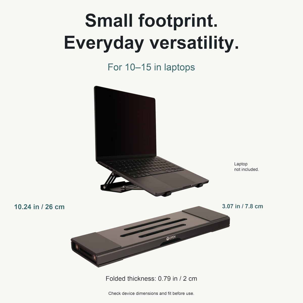 Laptop Stand for Desk, 4-Link Adjustable Foldable Laptop Riser