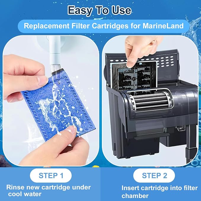 12 PCS Aquarium Filter Cartridge Filters, Rite-Size B Fish Tank Filter Cartridge