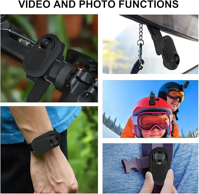 Cat Collar Camera, 1080P HD Pet Camera with Video Records, No Needed No APP, Dog Collar Camera for Indoor Outdoor Pet Supplies, 170° Wide Angle Lens, Lightweight Design