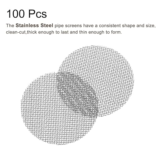 MECCANIXITY Pipe Screen Stainless Steel Screens, 3/4 Inch Diameter