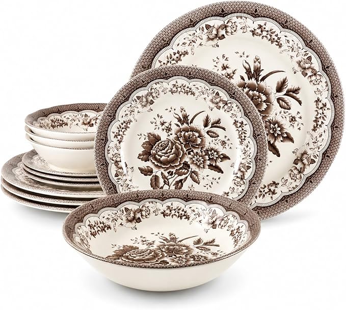 12-Piece Porcelain Dinnerware Set