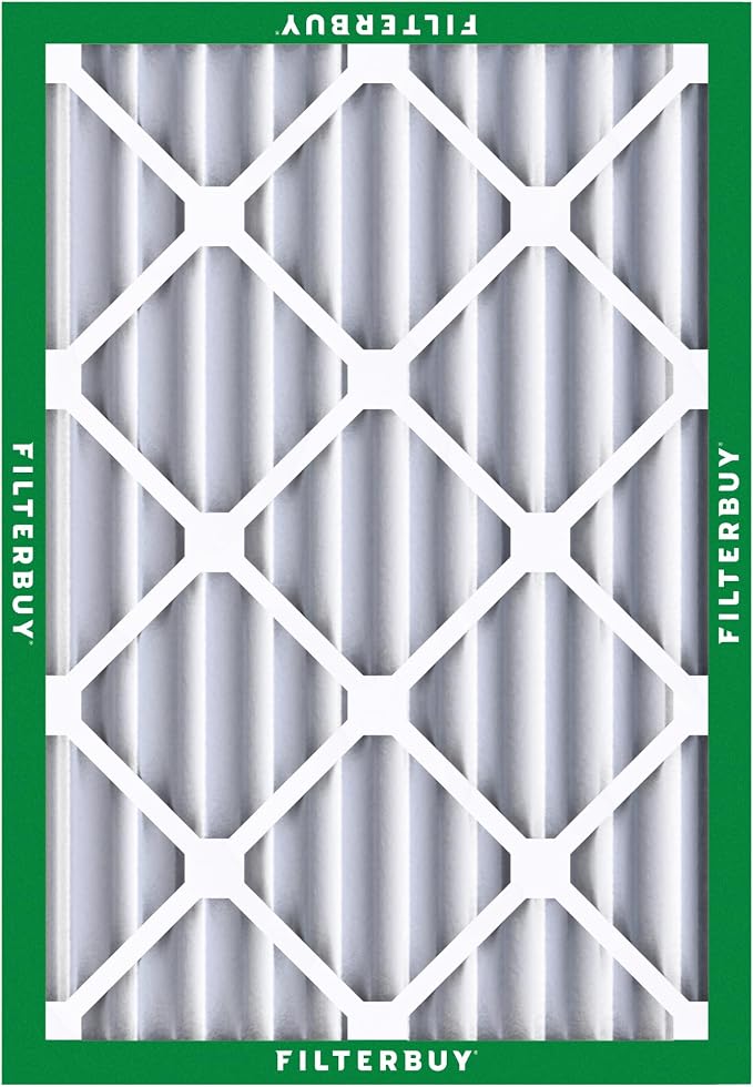 Filterbuy 16x20x4 Air Filter MERV 8 Essential Dust & Allergy Defense,