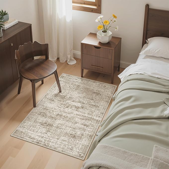 Soalmost 2x3 Washable Rugs for Kitchen, Powder Room Small Area Rug Non-Slip